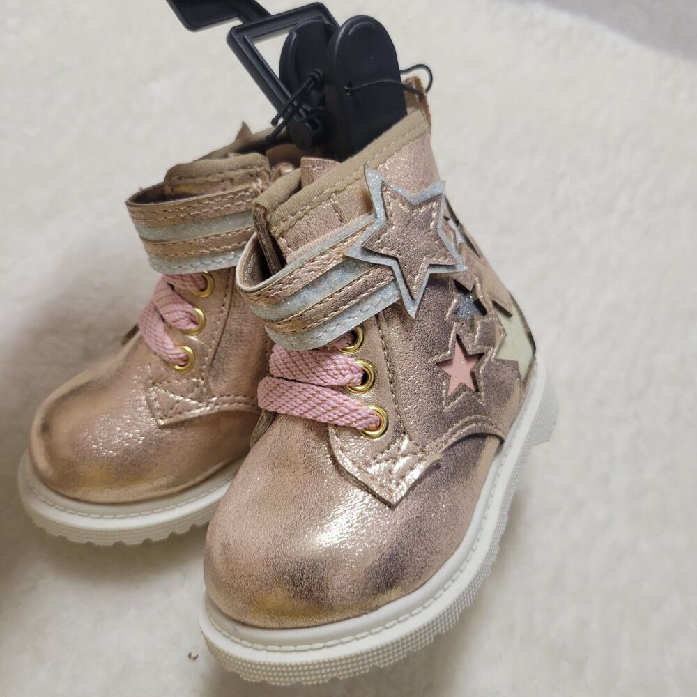 Wonder Nation Pink Stars GIrls Booties 3